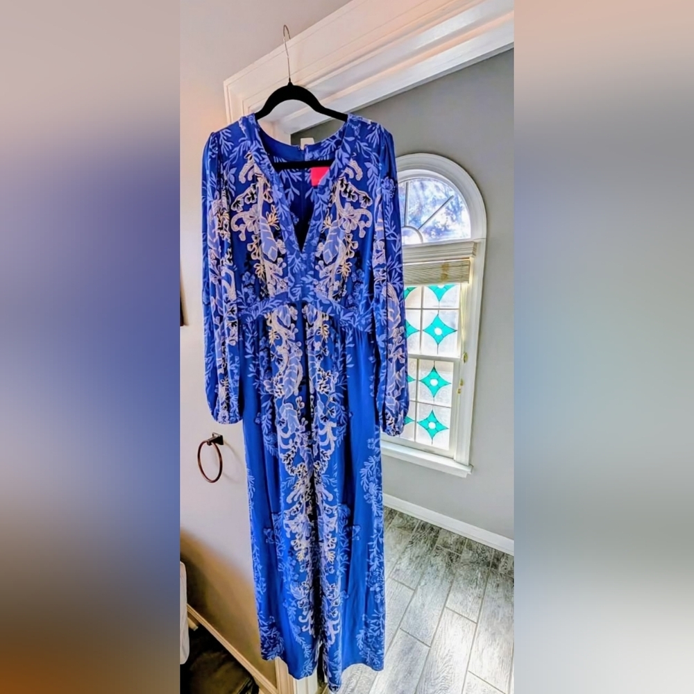 Lilly Pultizer Wexlee Maxi Dress EUC Size 14